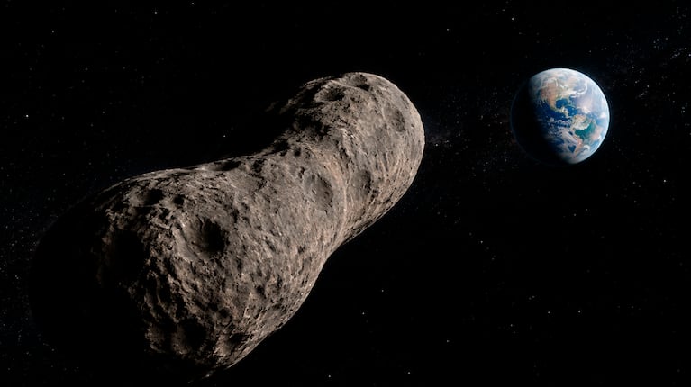 La NASA confirmó que un asteroide del tamaño de un portaaviones se aproxima a la Tierra: ¿cuál es el riesgo de impacto? (Imagen ilustrativa: ChatGPT)